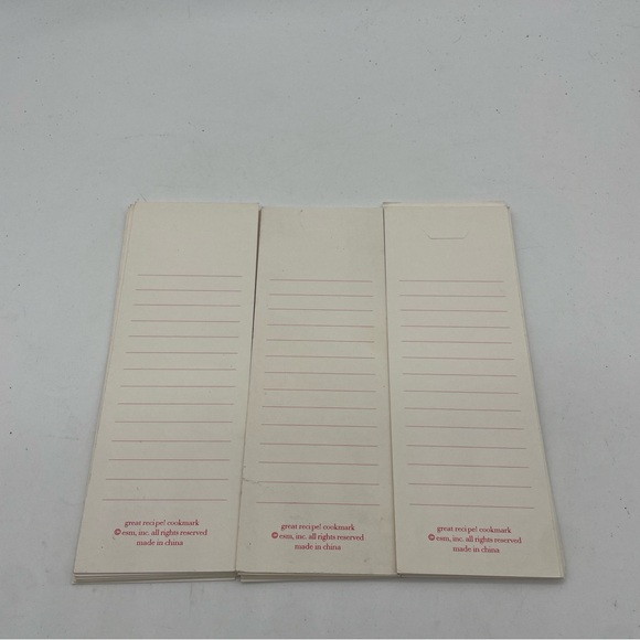 Recipe Cookbook Bookmarks Markers 70 Cardboard - Picture 3 of 7